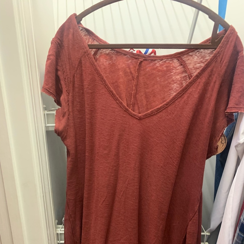 Free people oversized rust top!